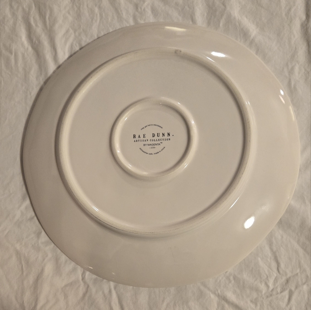 Rae Dunn "Dine" Ceramic Plate - Picture 2 of 3